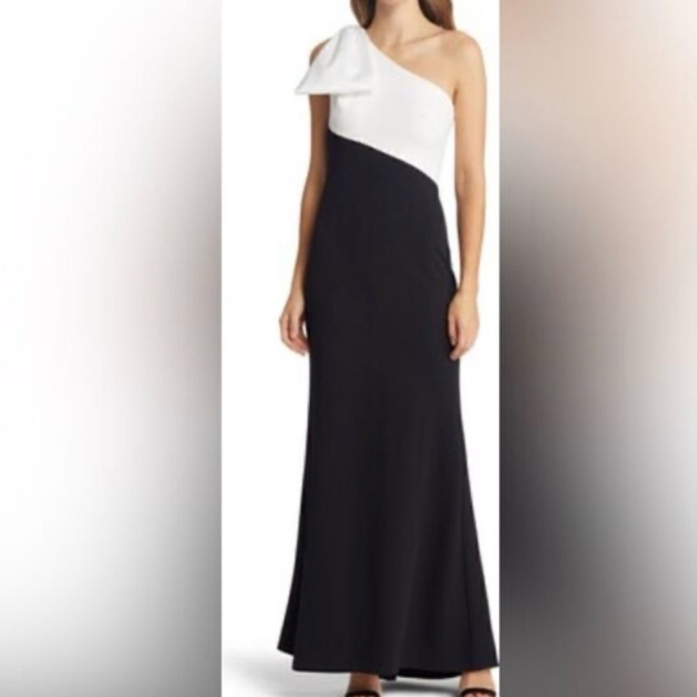Eliza J Black and White Maxi Skirt